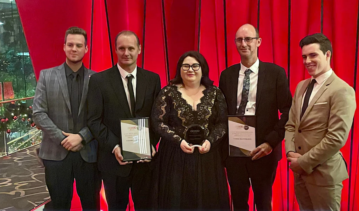 The team from Southeast Auto recieve the award